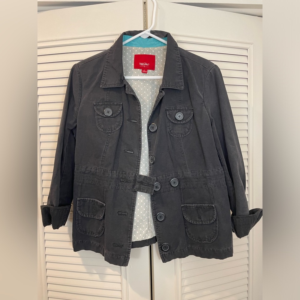 Black button up jacket